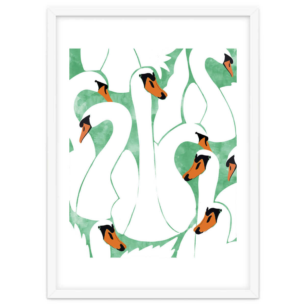 White Calm Was Born Into A Swan