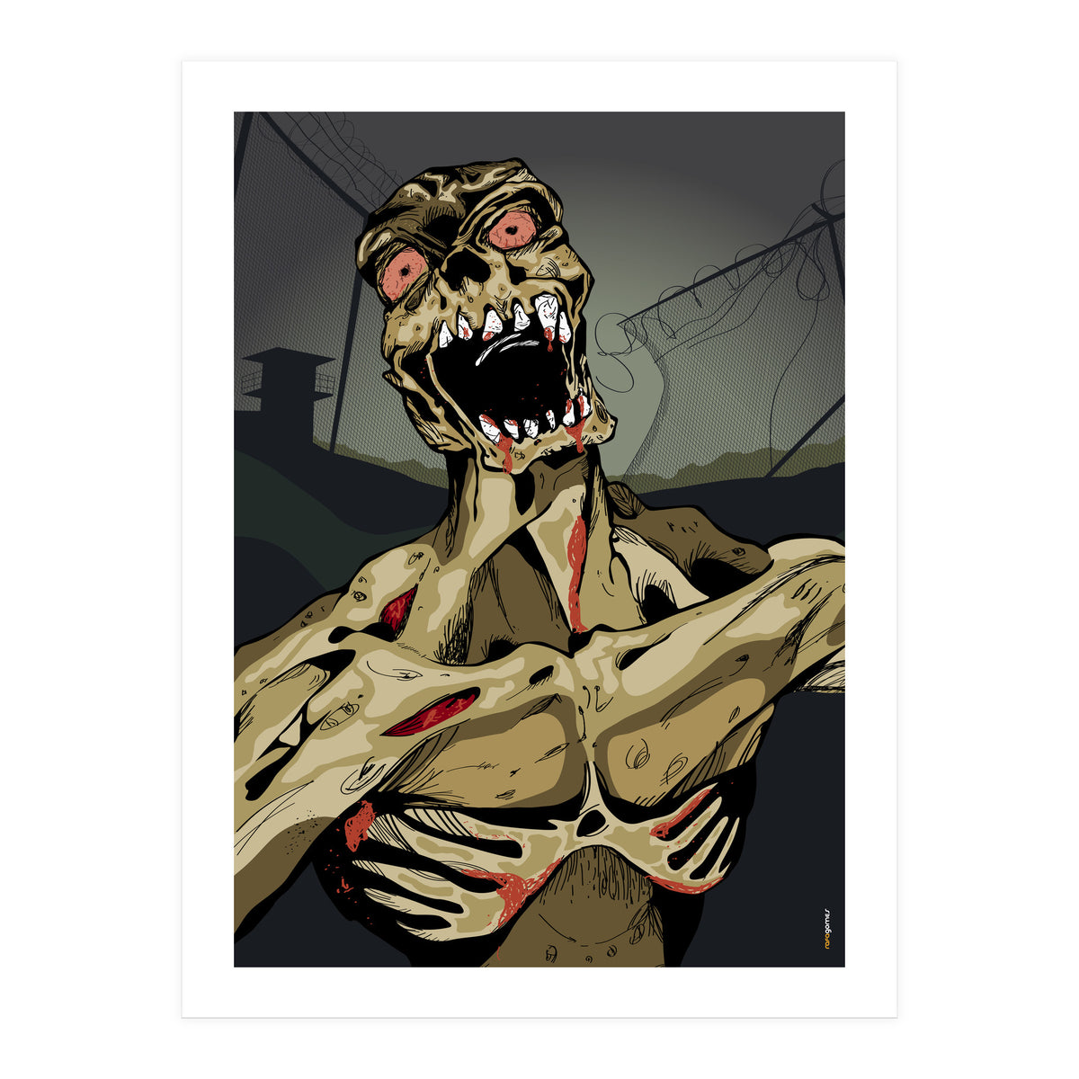 Zombie Walking (Print Only)