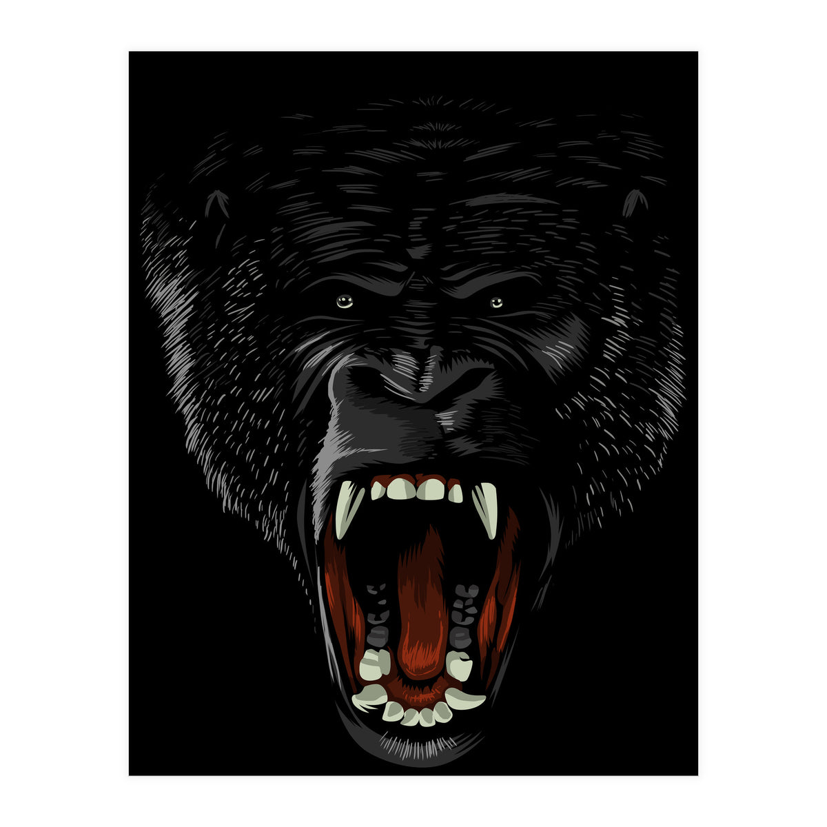 Gorilla attack  (Print Only)