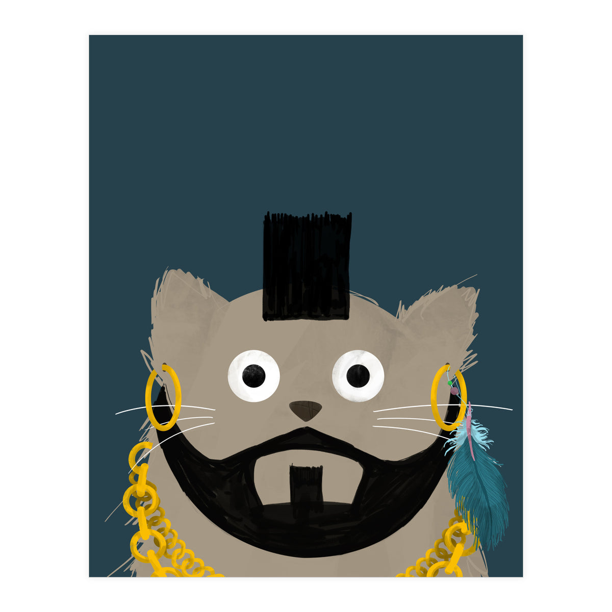 Doozal Cat Mr T (Print Only)
