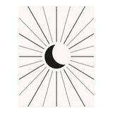 MOON IN LINES - BLACK (Print Only) thumbnail