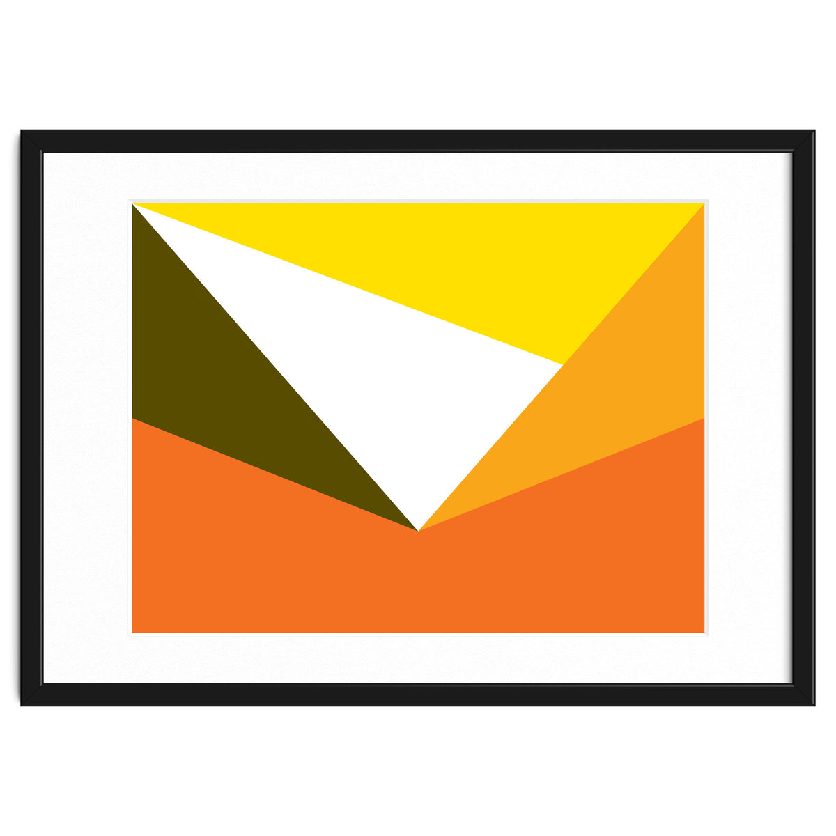 Geometric Shapes No. 58 - yellow & orange
