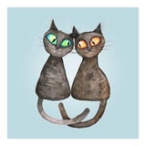 Two cute loving cats (Print Only) thumbnail