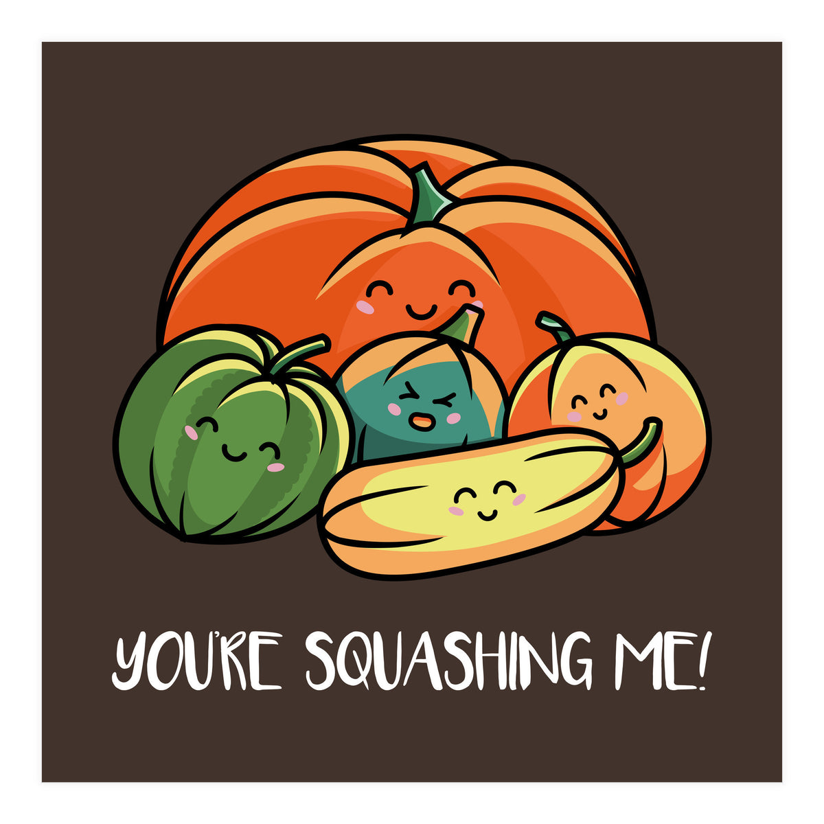 Cute Autumn Squash (Print Only)