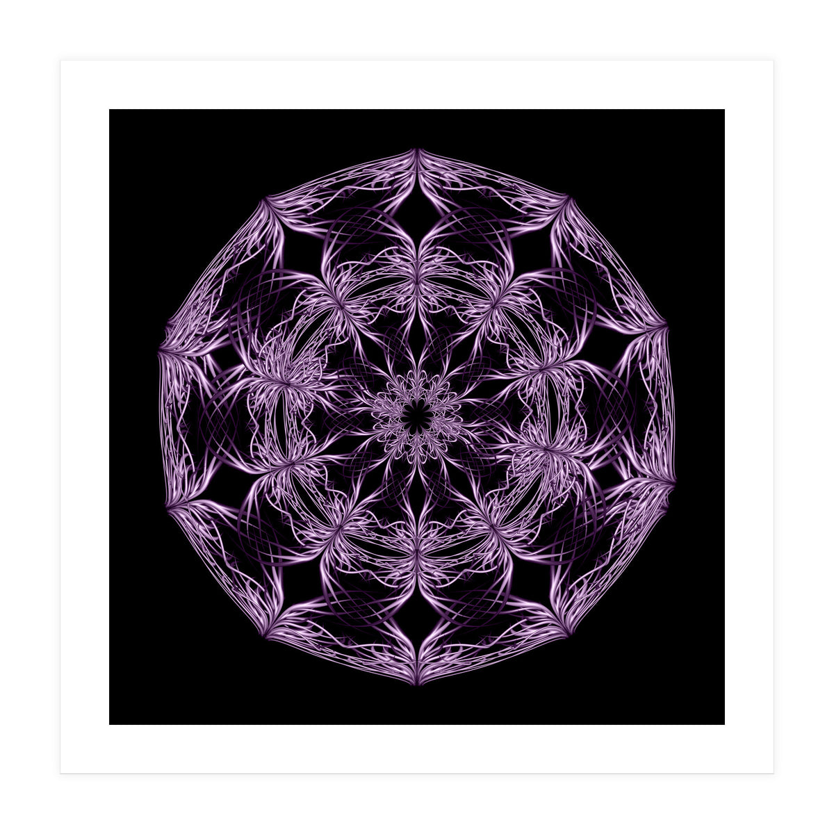 Mandala purple and black (Print Only)