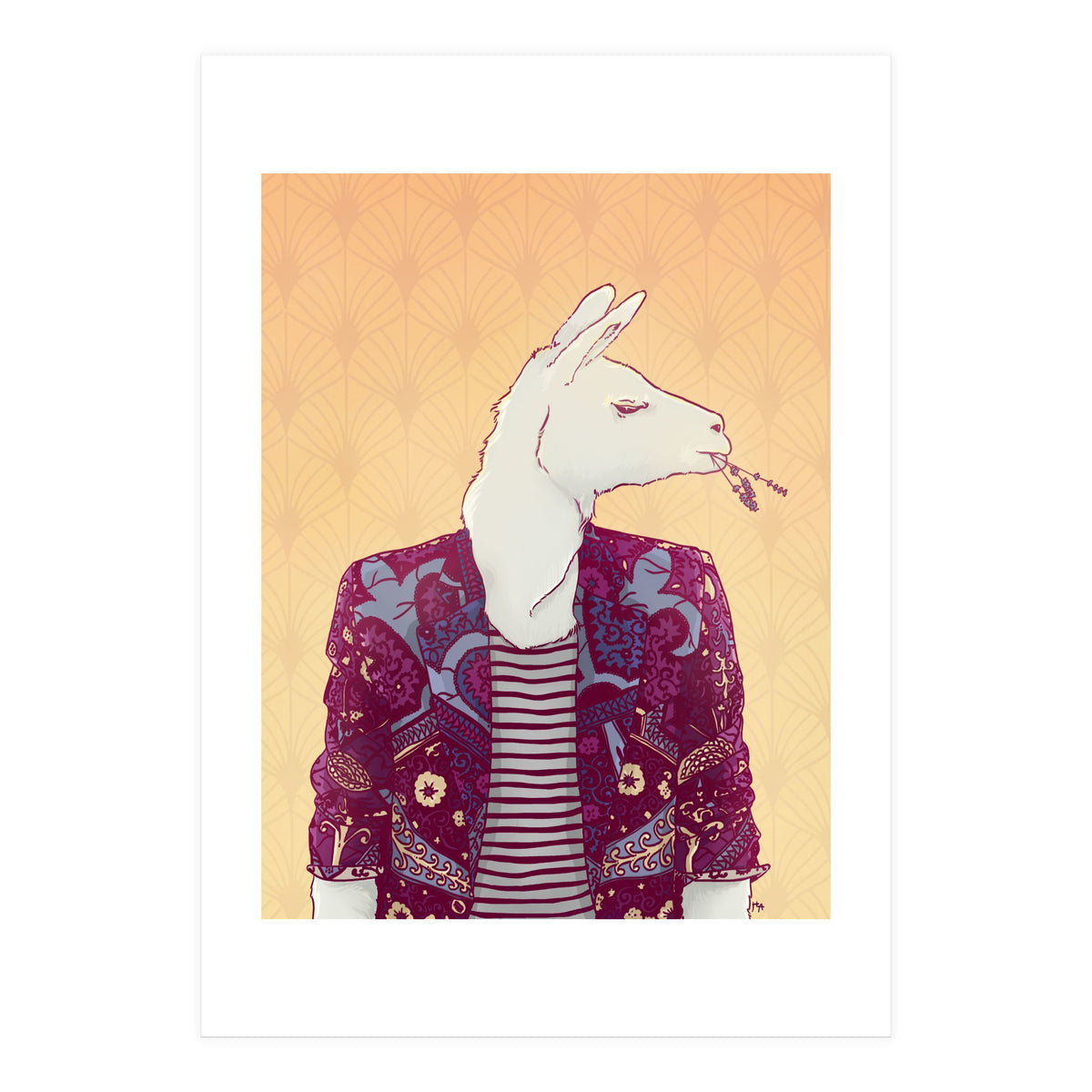 Eddy The Llama (Print Only)