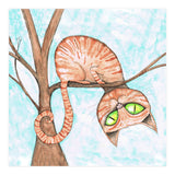 Red cat in a tree (Print Only) thumbnail