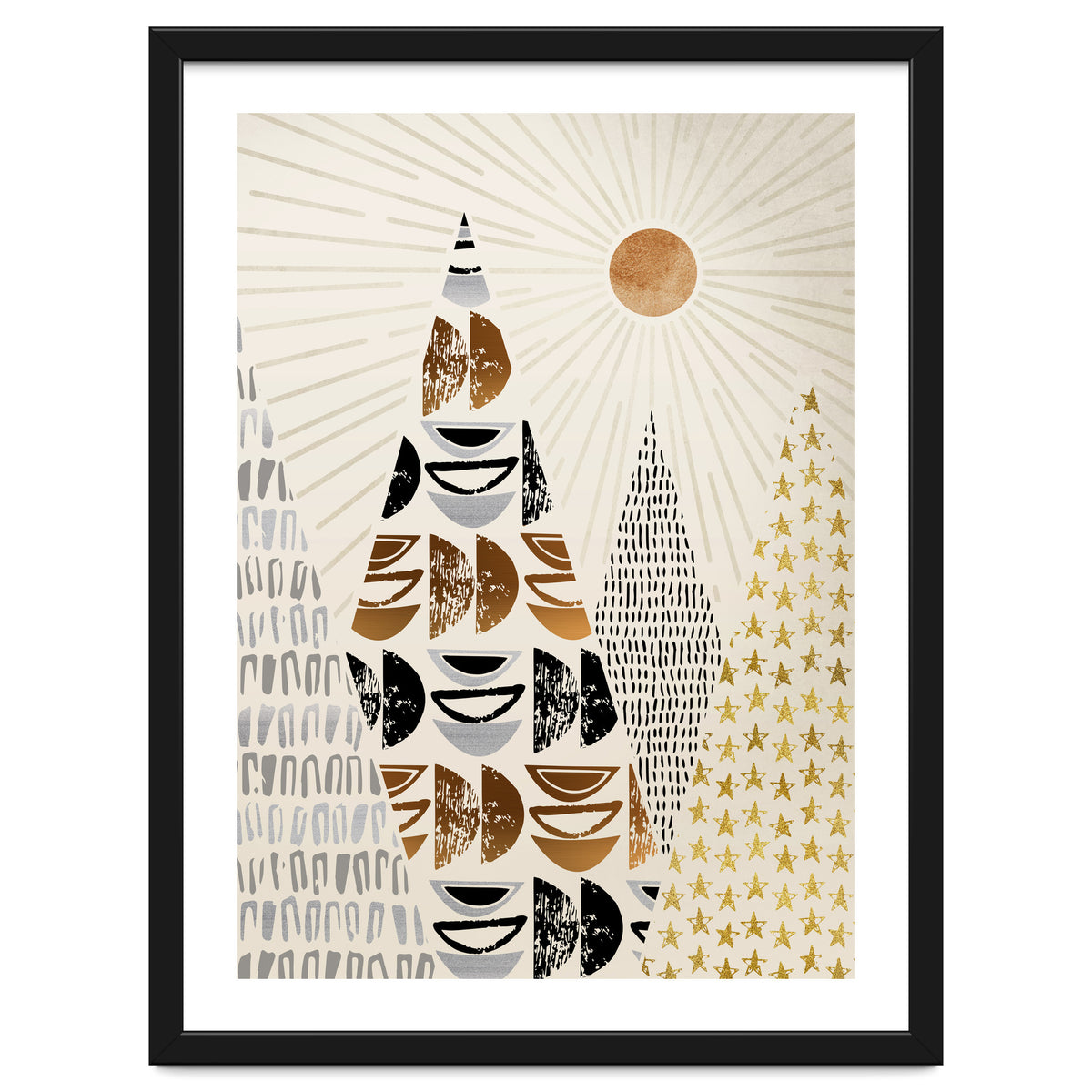 Whimsical Mountain Landscape