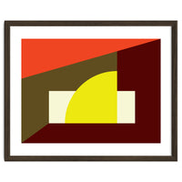 Geometric Shapes No. 9 - yellow, orange & brown