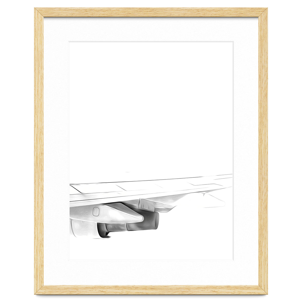 Black and White Airplane