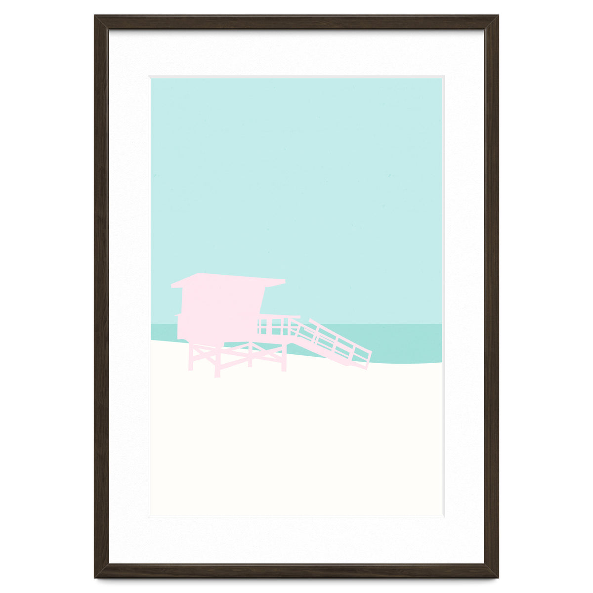 Minimal Lifeguard Tower - Turquoise Coast