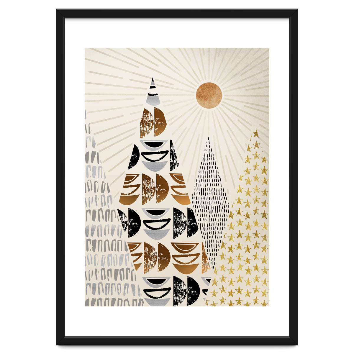 Whimsical Mountain Landscape