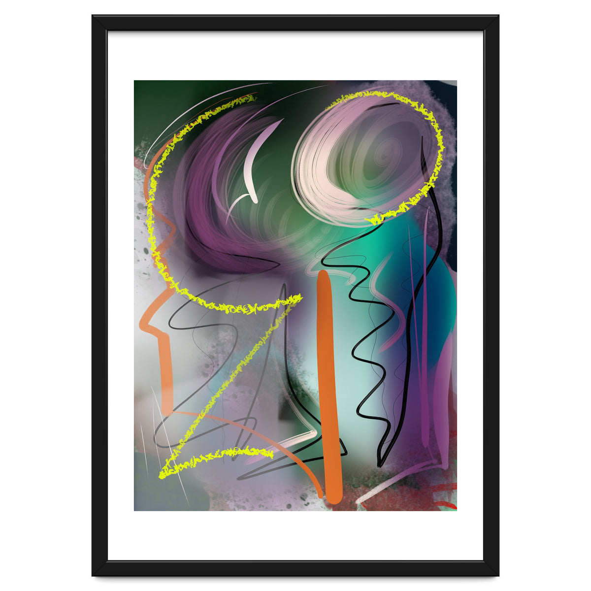 Purple With Glittering Yellow