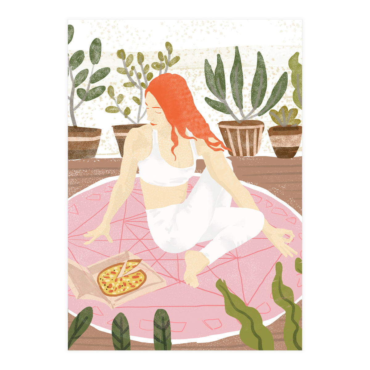 Yoga + Pizza (Print Only)