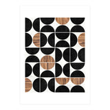 Mid-Century Modern Pattern No.1 - Concrete and Wood (Print Only) thumbnail