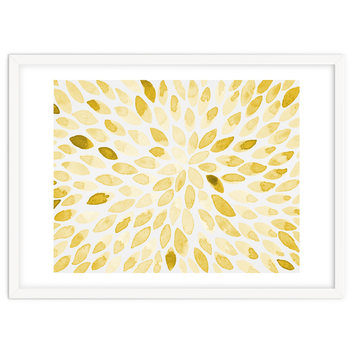 Watercolor Burst Yellow
