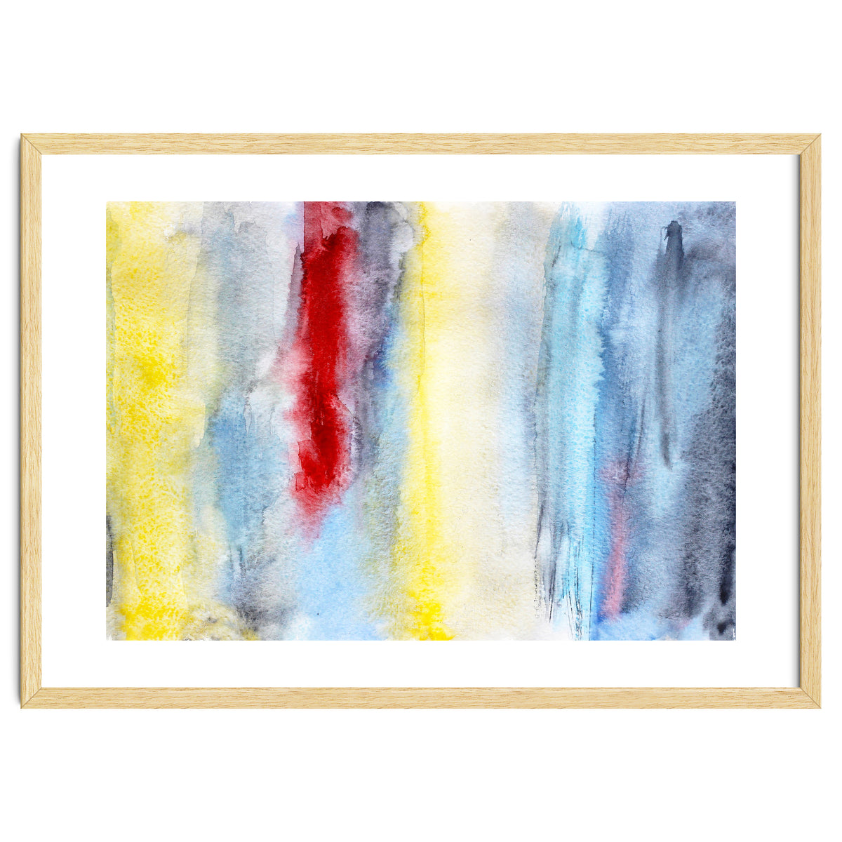 Touch of red || abstract watercolor