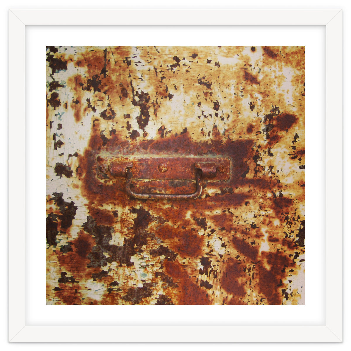Rusty metal door