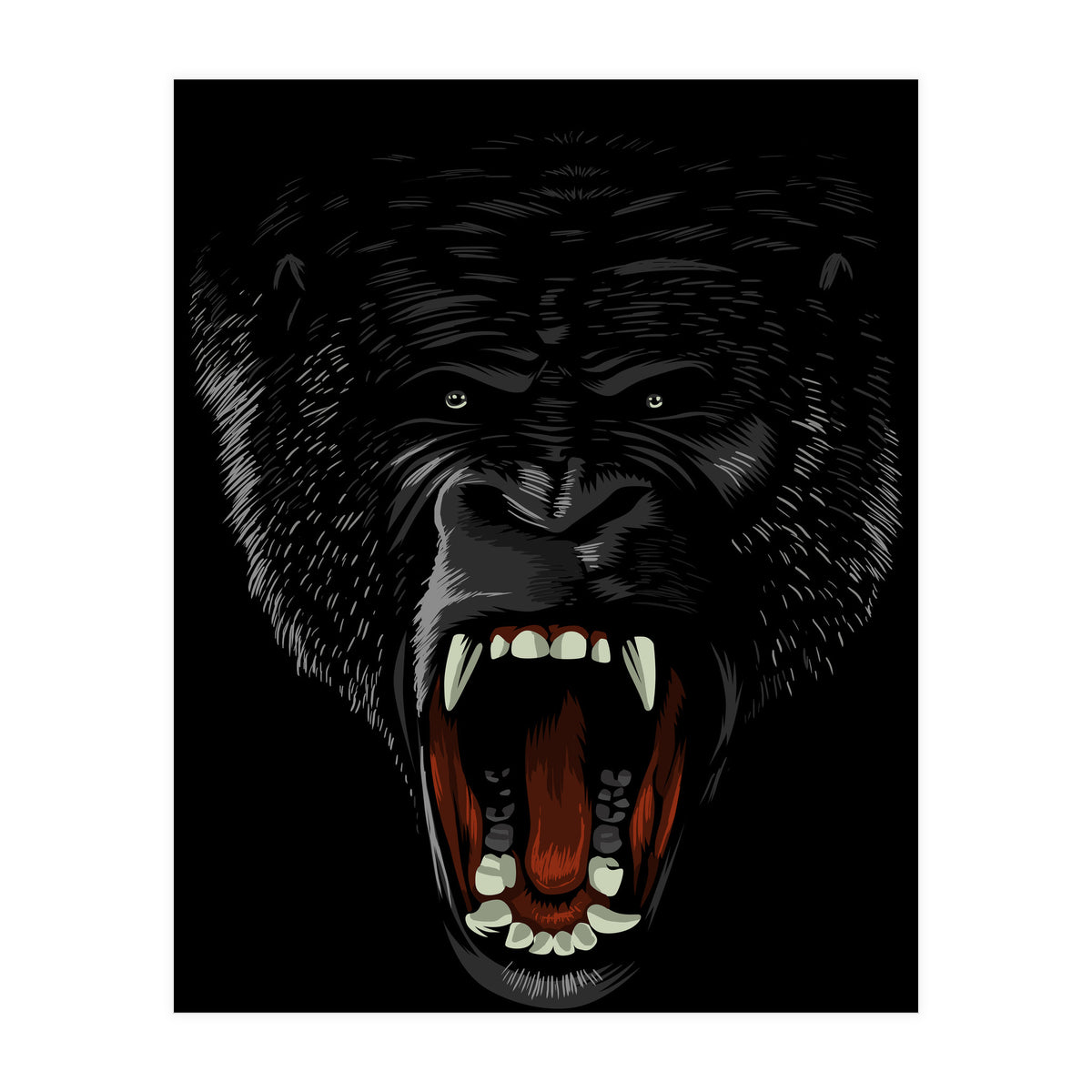 Gorilla attack  (Print Only)