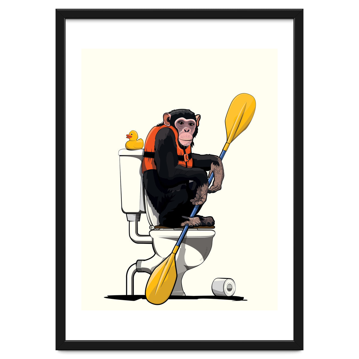 Chimp on the Toilet, Funny Bathroom Humour