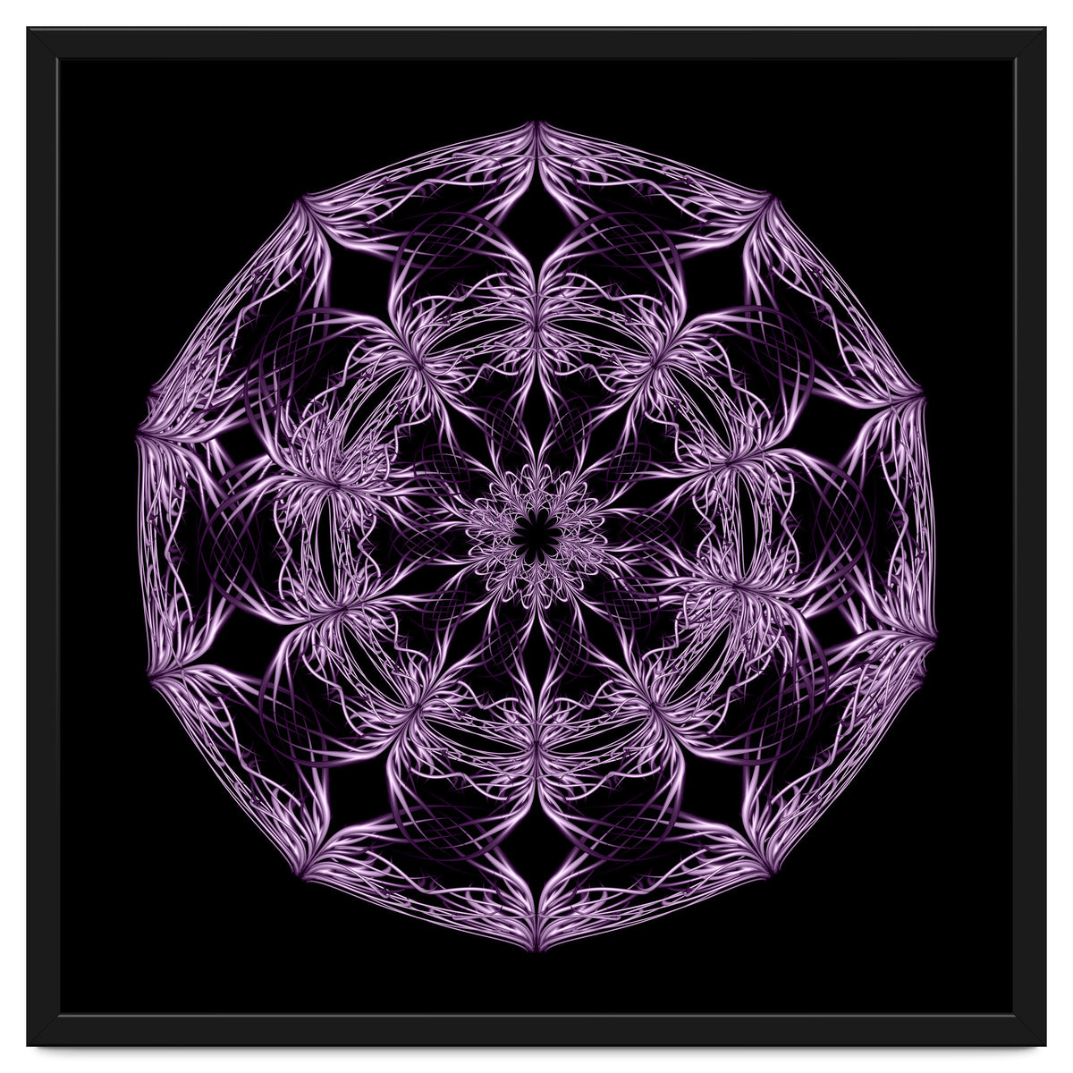 Mandala purple and black