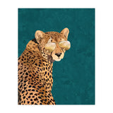 Cool Cat Cheetah Gold and Green (Print Only) thumbnail