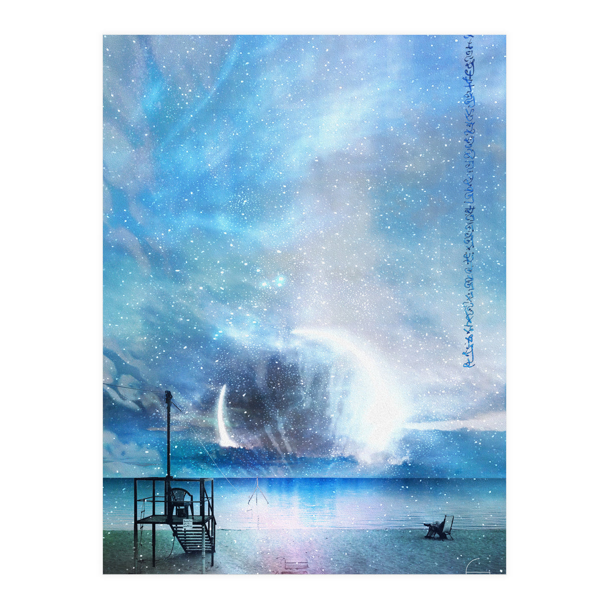 Blue eclipse  (Print Only)