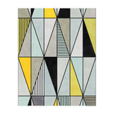 Colorful Concrete Triangles - Yellow, Blue, Grey (Print Only) thumbnail