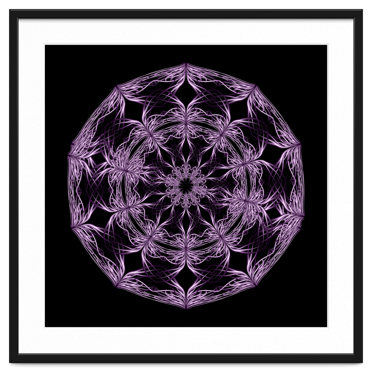 Mandala purple and black