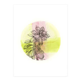 Succulent On Pink And Green (Print Only) thumbnail