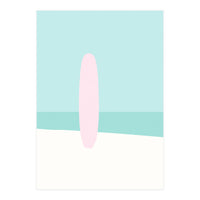 Minimal Surfboard - Turquoise Coast (Print Only)