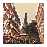 Paris, Eiffel tower street view. (Print Only) thumbnail