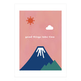 good things take time - Nature Landscape Illustration (Print Only) thumbnail