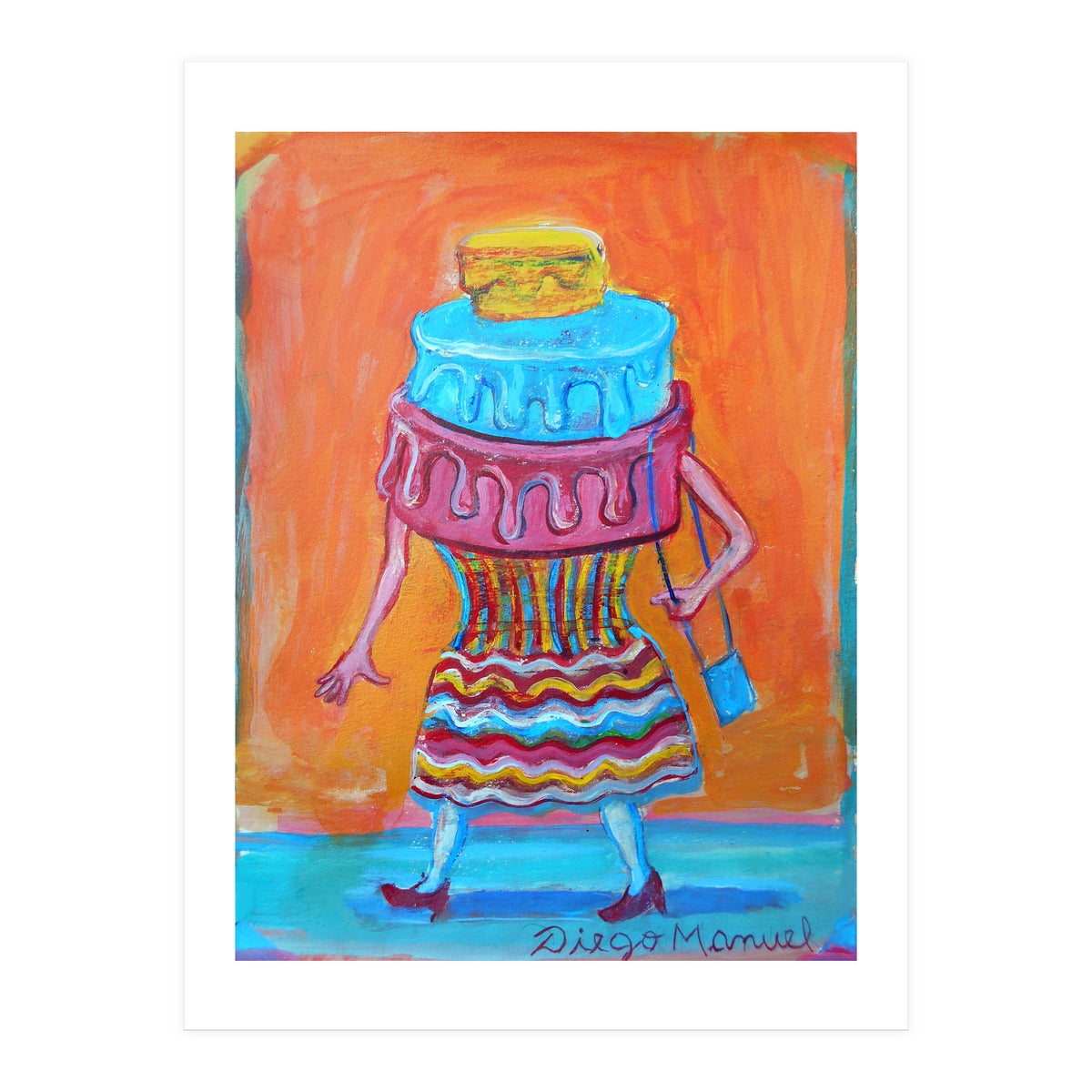 Mujer Pastel (Print Only)
