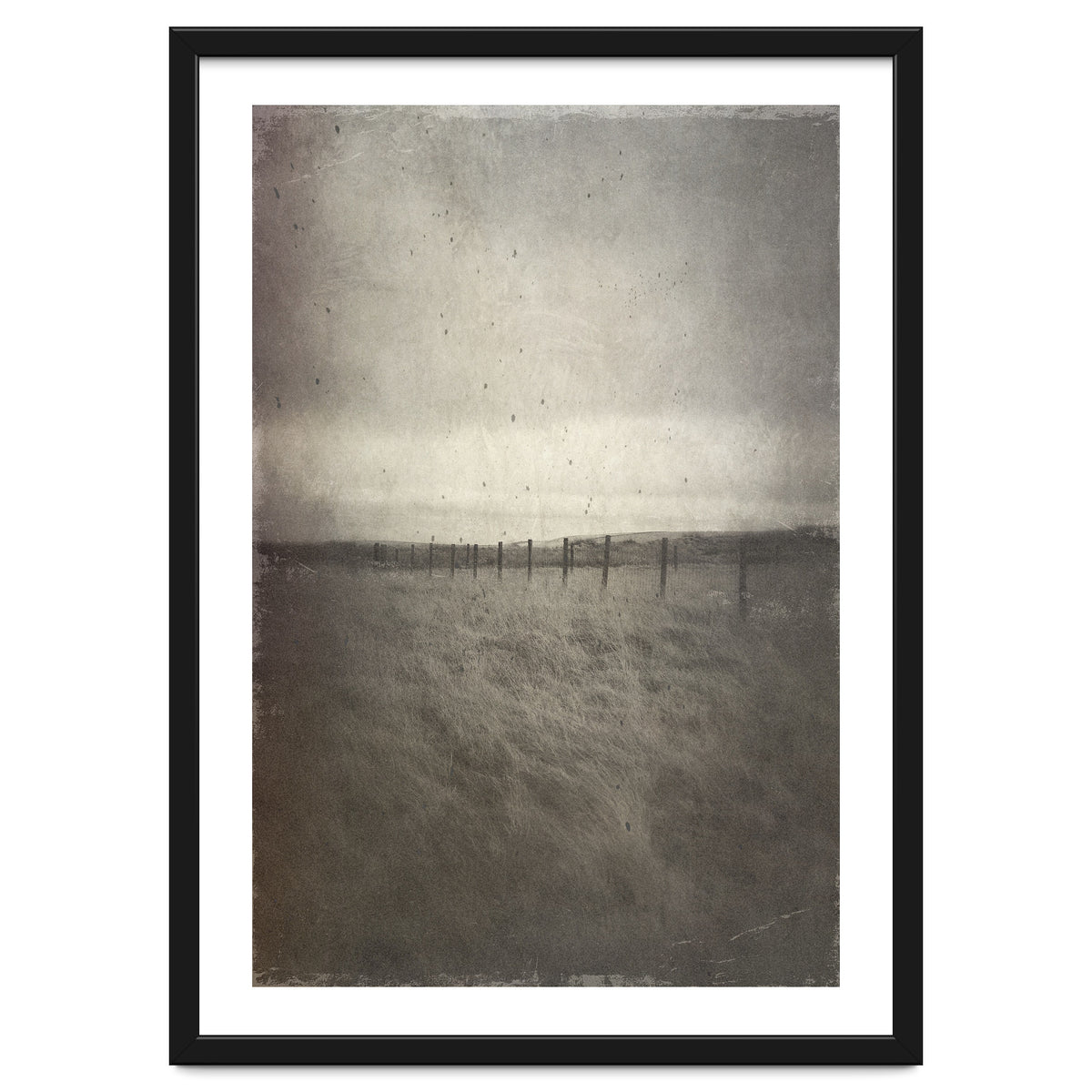 Bleak winter landscape of Saddleworth Moor