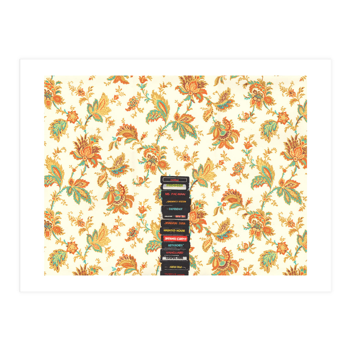 Atari & Flower Wallpaper (Print Only)
