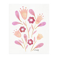 Watercolour Tulips | Pink (Print Only)