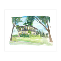 Key West Florida Conch Dream House Hemingway House (Print Only)