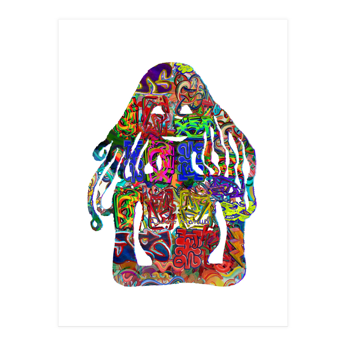 Mujer Digital 4 13  (Print Only)