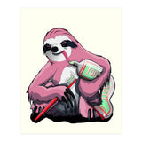 Sloth Brushing Teeth, Funny Bathroom Humour (Print Only) thumbnail