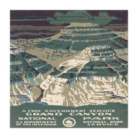 Grand Canyon Vintage Poster  (Print Only)
