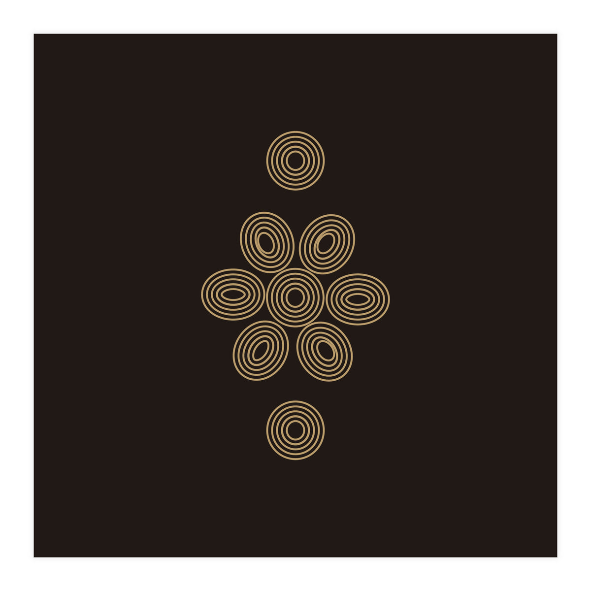 Geometric flower | minimal lines (Print Only)