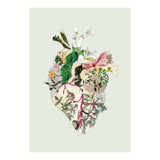 Vintage Botanical Heart - Green (Print Only) thumbnail