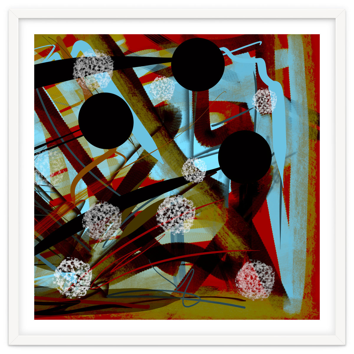 Brown In Sepia With White Drops