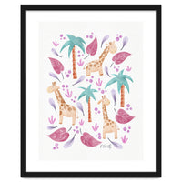 Jungle Giraffes | Pink