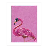 Pink Flamingo Wearing Glasses (Print Only) thumbnail