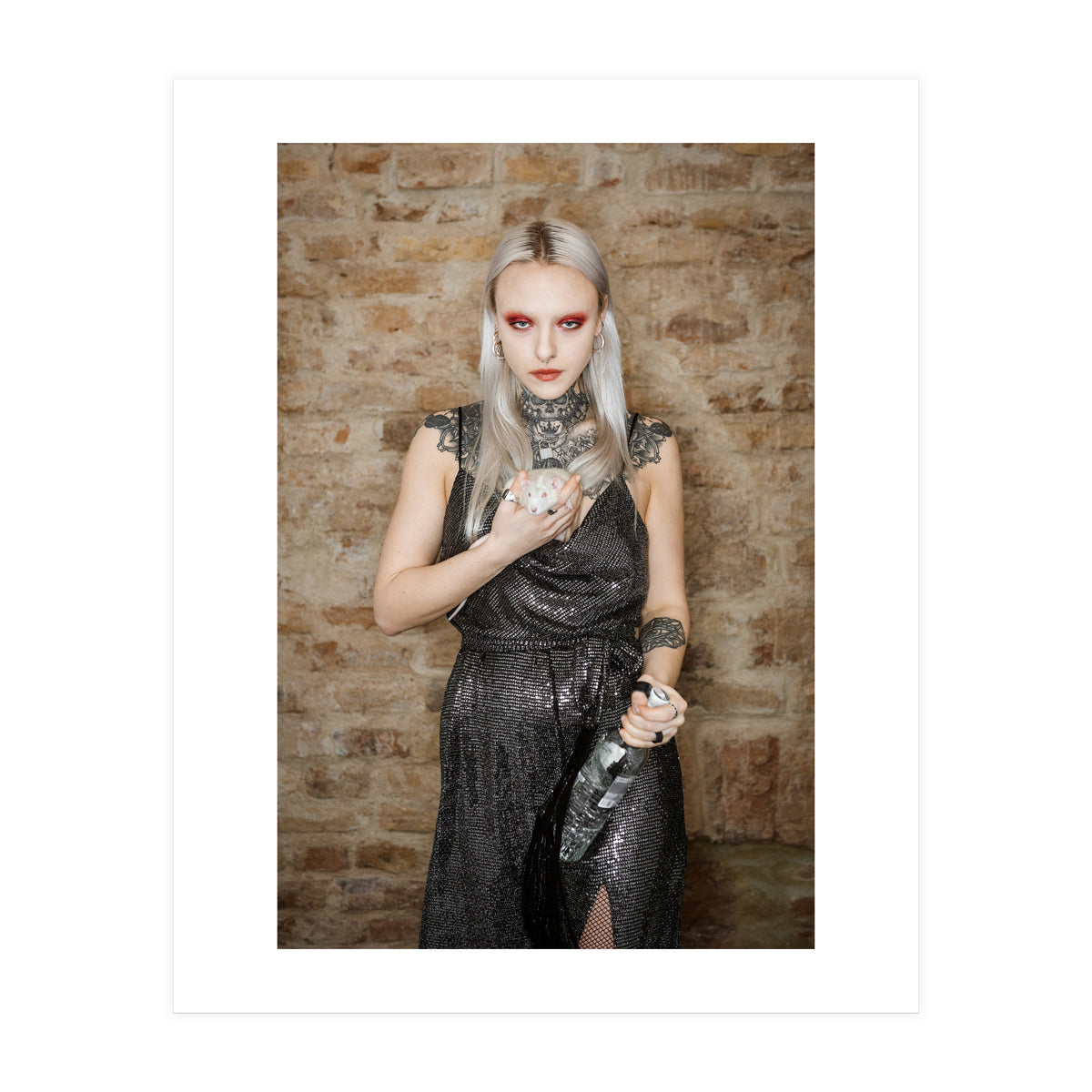 White metal Rat year Is here (Print Only)