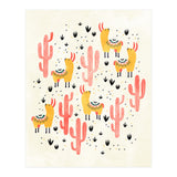 Yellow Llamas Red Cacti (Print Only) thumbnail