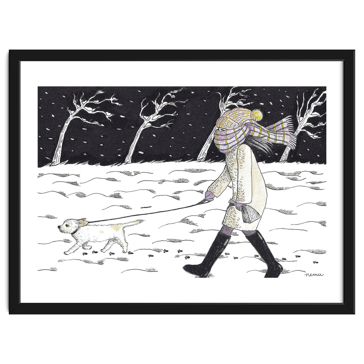 Bitter Cold Night Stroll