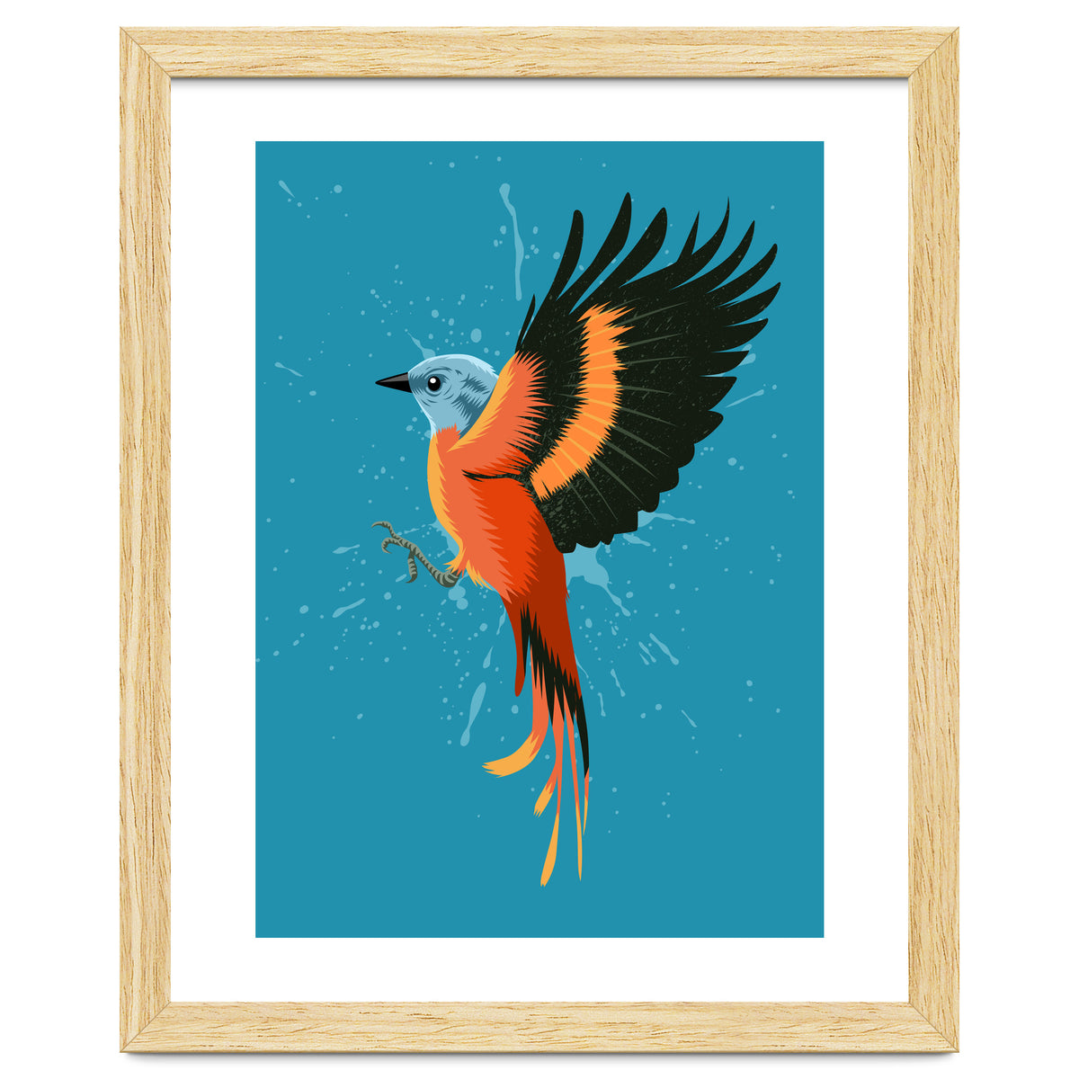 Tropical flying bird